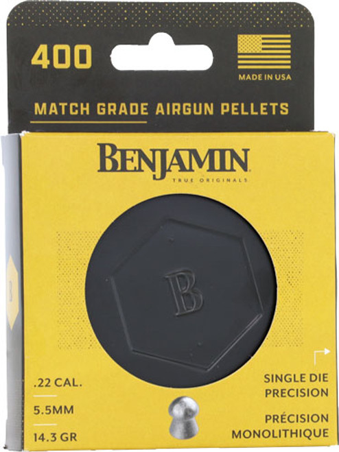 BENJAMIN BD22 22 CAL DOMED | PELLETS 14.3 GRAINS 400-PACK | BD22