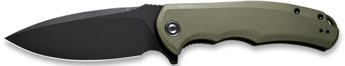 CIVIVI KNIFE PRAXIS 3.75"   OD | GREEN G10/BLACK STN CLAM PACK | C803FCP