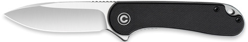 CIVIVI KNIFE ELEMENTUM 2.96" | BLACK G10/SATIN D2 CLAM PACK | C907ACP