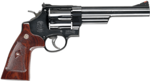 S&W 29 44MAG 6.5" AS BLUED | CHECKERED WOOD GRIPS | G150145