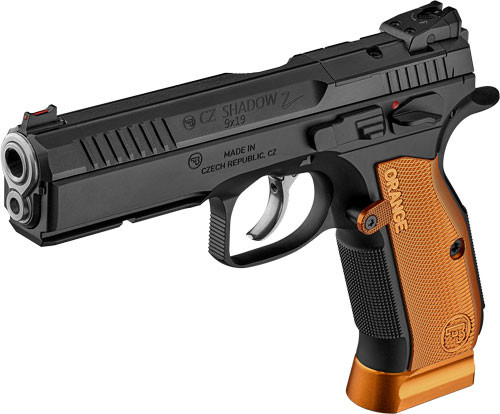 CZ SHADOW 2 ORANGE OR 9MM 17RD | MAG BLACK POLYCOAT STEEL FRAME | G91248