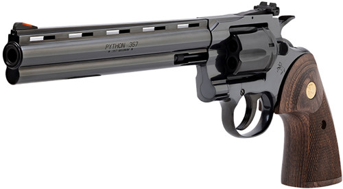 COLT PYTHON 357MAG 8" 6RD | BLUED WALNUT GOLD MEDALLION | GPYTHONBP8WTS