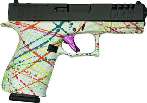 GLFA 19 STRIKER 9MM 4" 15 SHOT | BLK SLIDE SPLATTER WHITE FRAME | GL19SWHT GLFA 19 STRIKER 9MM 4" 15 SHOT | BLK SLIDE SPLATTER WHITE FRAME | GL19SWHT