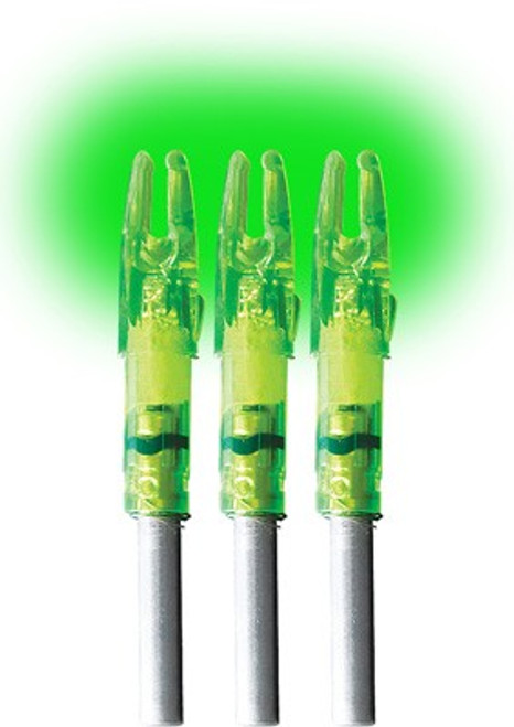 LUMENOK LIGHTED NOCK | GT-SERIES GREEN 3PK | LUMGT3G LUMENOK LIGHTED NOCK | GT-SERIES GREEN 3PK | LUMGT3G