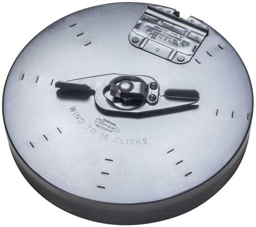 THOMPSON MAGAZINE DRUM 45ACP | 100RD BLUED STEEL | QTMT14KT