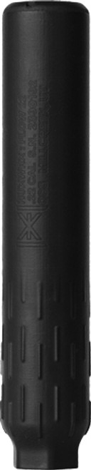 HUXWRX FLOW 22 TI SUPPRESSOR | FLOW-THROUGH 3D TITANIUM BLK | S3076HW
