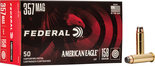 FEDERAL AE 357 MAG 158GR JSP 50RD 20BX/CS FEDERAL AE 357 MAG 158GR JSP 50RD 20BX/CS