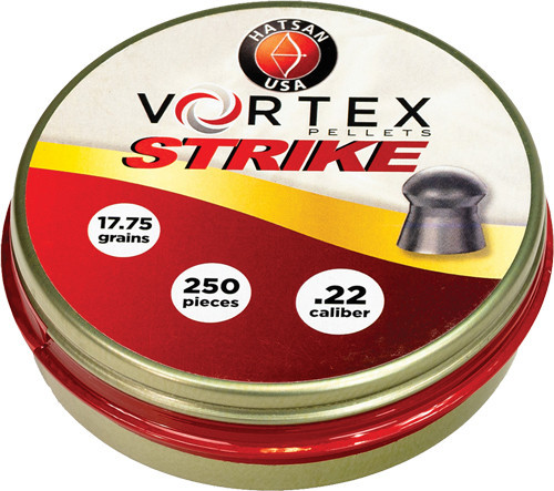 HATSAN VORTEX STRIKE PELLETS 22 17.75GR 250 PER TIN | HA90641