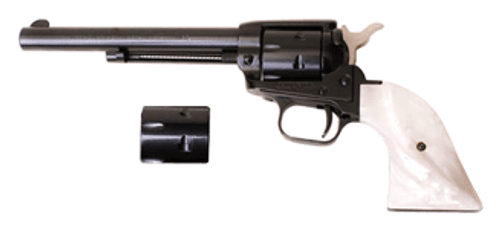 HERITAGE 22LR/22WMR COMBO 6.5" BLUED WHITE PEARL GRIPS