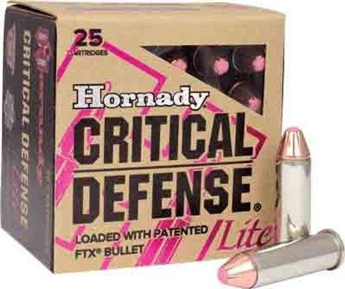 Hornady Critical Defense Lite 38 Special Ammo 90 Grain Flex Tip Expanding - 90300