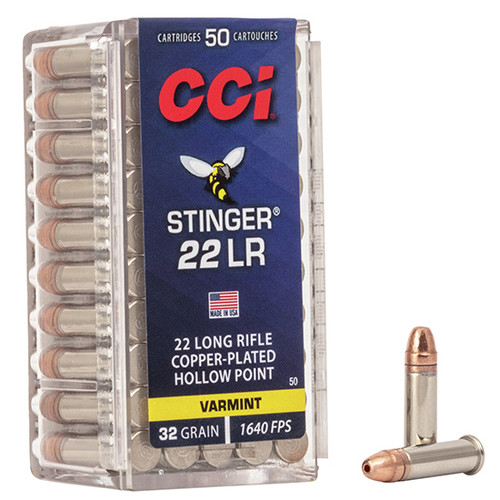 CCI 22LR 32GR STINGER CPHP 50/100