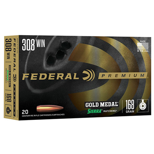 FED GOLD MEDAL 308WIN 168GR SIE MK BTHP 20/10