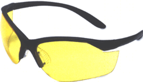 HOWARD LEIGHT VAPOR II GLASSES BLACK FRAME/AMBER LENS
