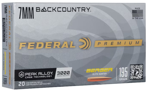 FED ELITE HUNTER 7MM BC 195GR BERGER 20/10