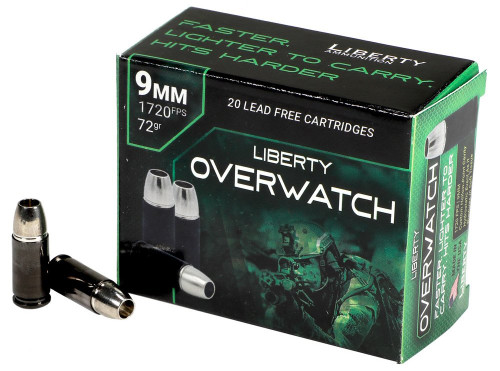 LIB AMMO OVERWATCH 9MM +P 72GR HP 20/10