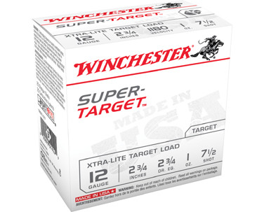WIN SUPER TARGET 12GA XLITE 1OZ #7.5 25/10