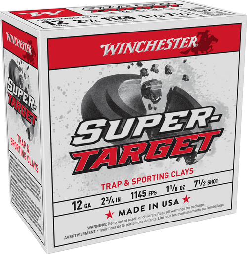 WINCHESTER SPR TRGT 12GA 1-1/8 7.5 SHOT 25RD BX 250RD CASE