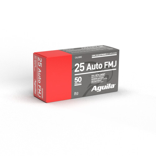 AGUILA 25 AUTO FMJ 50GR 50RD BOX 20 BXS PER CS