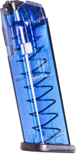 ETS MAGAZINE FOR GLOCK 9MM 17RD TRANS BLUE FITS 17/19/26<