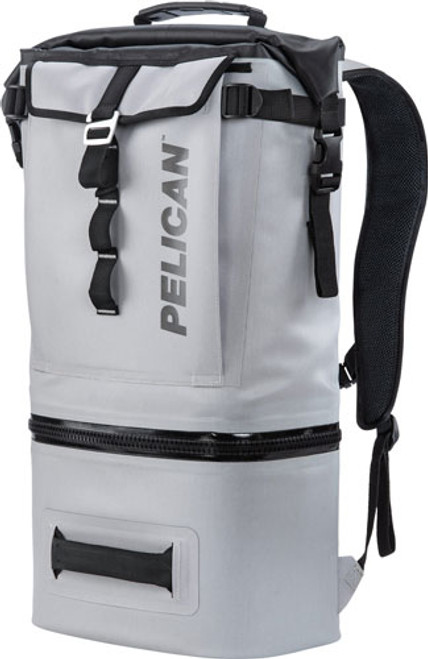 PELICAN SOFT COOLER BACKPACK COMPRESSION MOLDED GREY
