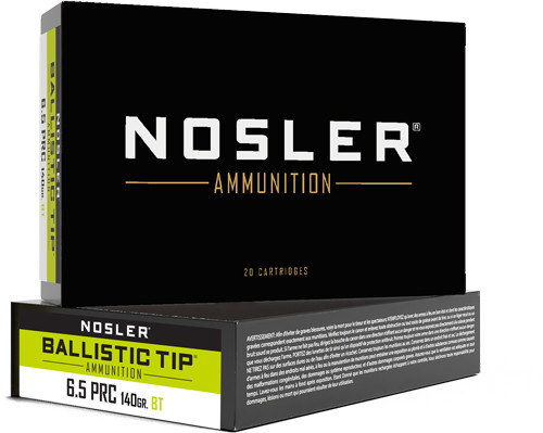 NOSLER BT 6.5 PRC 140GR BALLISTIC TIP 20RD 10BX/CS