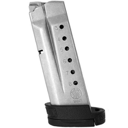 SW MAG M&P SHIELD 9MM 8RD ALUM BLK FINGER REST