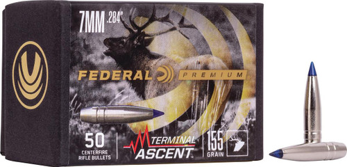 FEDERAL .284 CALIBER 155GR TERMINAL ASCENT COMP BULLET 50RD