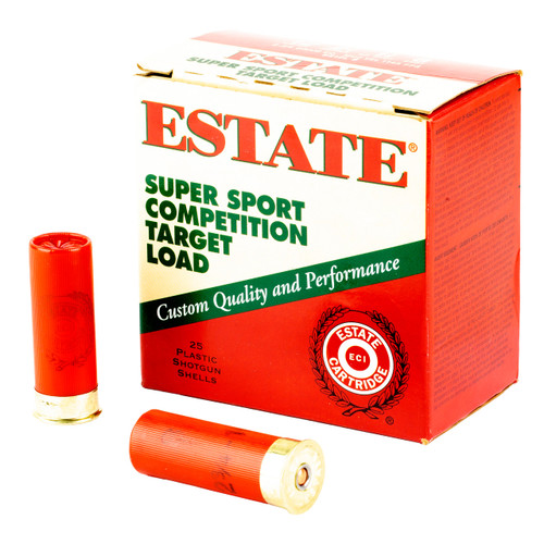 Estate Cartridge Super Sport Shotshells 12 ga 2-3/4" 1-1/8 oz 1145 fps #8 25/ct