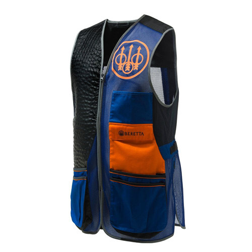 TWO TONE SPORTING VEST - X-LARGE, BLACK/ORANGE