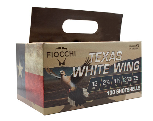 FIO TEXAS WHITE WING 12GA 2.75 1-1/8OZ 100/2