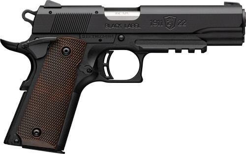 BROWNING 1911-22 22LR FS 4.25" MATTE BLACK/BROWN GRIPS*