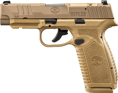 FN REFLEX MRD XL 9MM LUGER 2-10RD MAGS FDE NO SAFETY