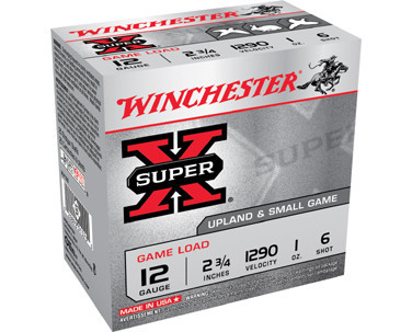 WIN SUPER-X UPLAND 12GA 2.75 1OZ #6 25/10