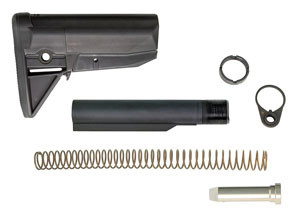 BCM STOCK KIT MOD 0 BLACK FITS AR-15 COMPLETE KIT