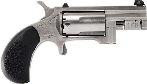 NAA SENTINEL MINI-REVOLVER 22WMR 1 5/8" WHITE DOT SS SYN