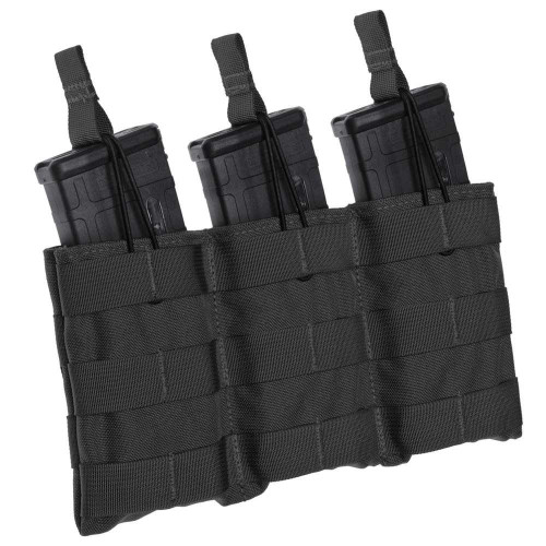 TacShield Triple Speed Load Rifle Molle Pouch-Black
