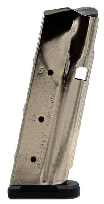 SHIELD MAG S15 GLOCK G48 G43X 9MM NICKEL 15RD