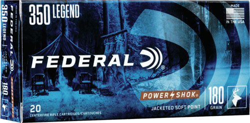 FEDERAL POWER-SHOK 350 LEGEND 180GR SP 20RD 10BX/CS