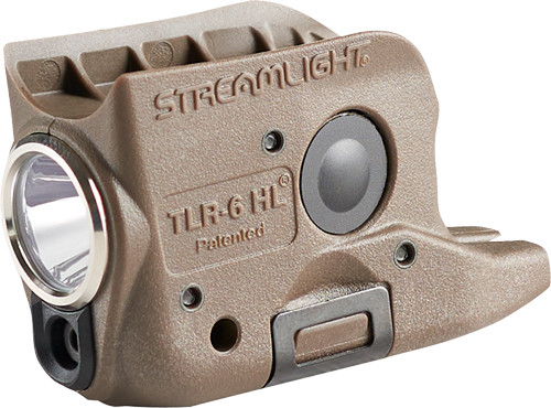 STREAMLIGHT TLR-6 HL FDE LIGHT LED/RED LASER FOR GLOCK 42/43