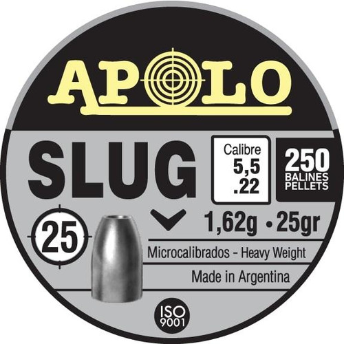 Hatsan Apolo Slug Air Rifle Pellets .22 Cal 25 gr 250/ct