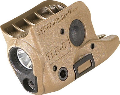 STREAMLIGHT TLR-6 LIGHT/LASER FOR GLOCK 42/43 FDE BROWN