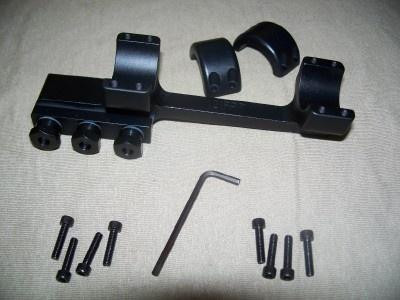 DNZ Freedom Reaper 1-Piece Forward Ring Picatinny Rail Mount - 1" Black