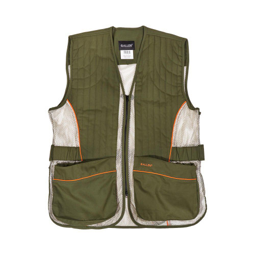 Allen Ace Shooting Range Vest with Moveable Shoulder Pad R or L Green M/L
