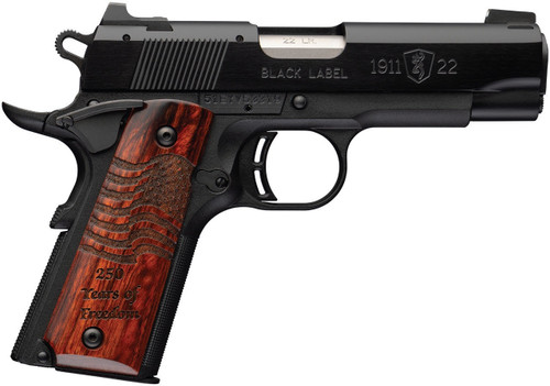 BRO 1911-22 BLACK LABEL MEDALLION 250 22LR 3.6
