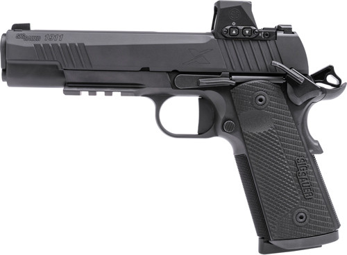 SIG 1911 X 45ACP 5" W/ROMEO-X (2)8RD G10 STEEL BLACK