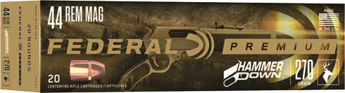 Federal Hammer Down Rifle Ammunition .44 Rem Mag 270 gr SP 1715 fps 20/ct