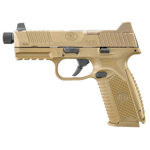 FN 509 TACTICAL 9MM FDE 4.5 THRD HNS 2 10RD