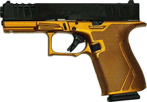 GLFA 19 STRIKER 9MM 4" 15 SHOT BLK SLIDE GALAXY COPPER FRAME