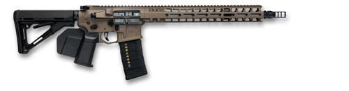 CA COMPLIANT MODEL 1 RIFLE - RADIAN BROWN, 223 WYLDE, 14.5" BBL, (1) 10/RD MAG