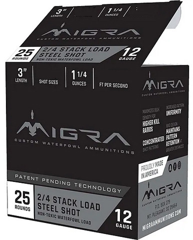 MIGRA STAXD STEEL 12GA 3 1.25OZ #4-6 25/10